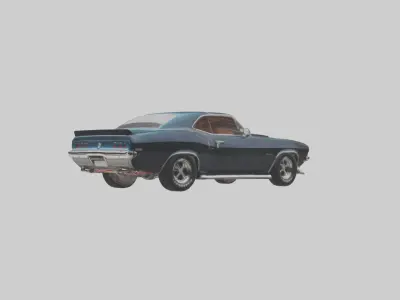 Classic Muscle Car model 3D model