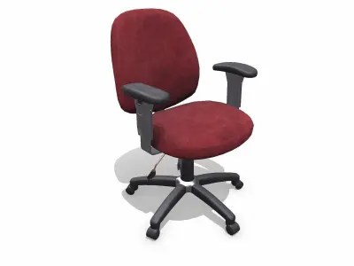 Old Office Chair 2 Low-poly PBR Low-poly 3D model