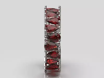Eternal Teardrop eternity stl 3d jewelry ring model rr0031 3D print model