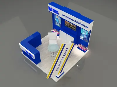 Booth Exhibition Stand a653d 3D model