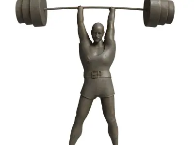 Weightlifter 3D model