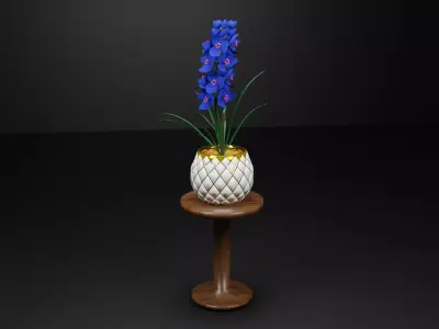 3D FLOWER Low-poly 3D model