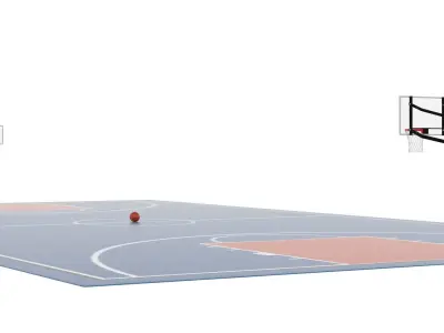Basketball Court 3D model