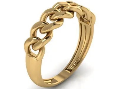 Woven ring 3D print model