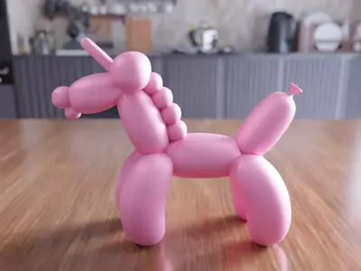 Balloon Pony Figure - 429 3D print model