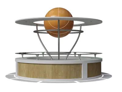 reception for the sports complex Low-poly 3D model