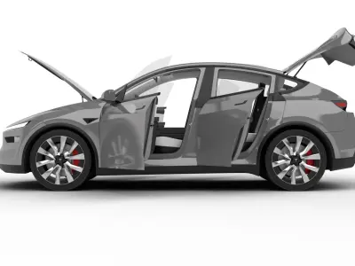 Tesla Model Y 2025 HQ 3d model 3D model