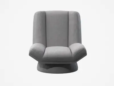 Cole Swivel Chair in twill Low-poly 3D model