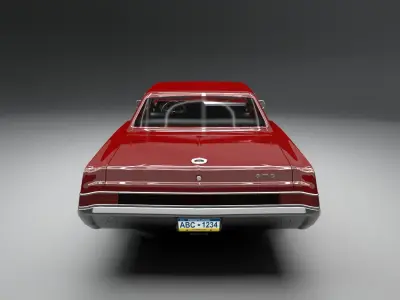 pontiac gto 1965 3D model