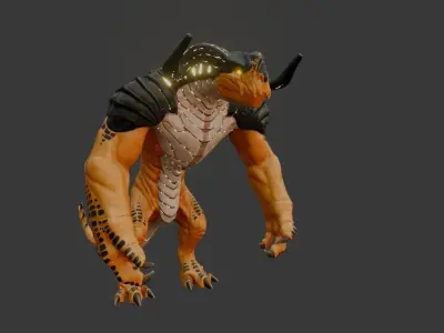 Desert Baronto Low-poly 3D model