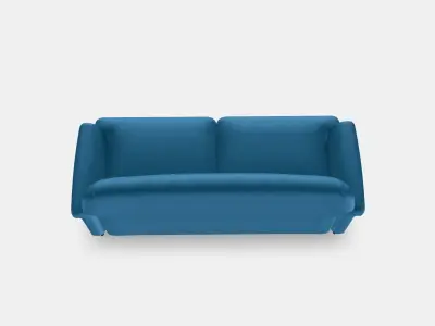 ESSEBODA 3-seat sofa 5 Low-poly 3D model
