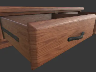 Coffee Table Low-poly 3D model