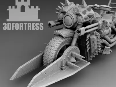Survival motorcycle 3D print model