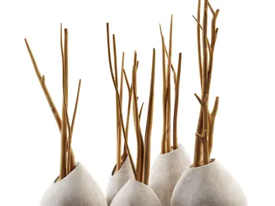 Branch slice vase n3 3D model