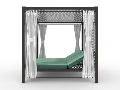 Poolside Cabana 07 3D model