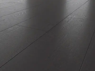  Wood Floor Oak Black Brushed 3D model