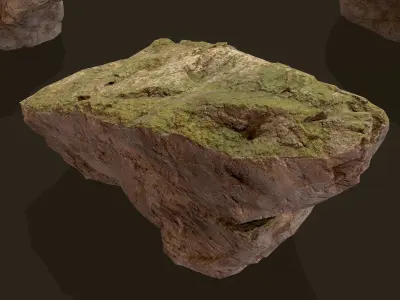 Realistic Rocks - Asset LowPoly - Free Free low-poly 3D model
