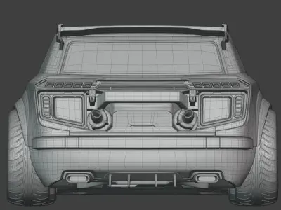 Fennec car model from Rocket League 3D model