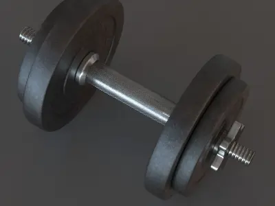 Dumbbell 3D model 3
