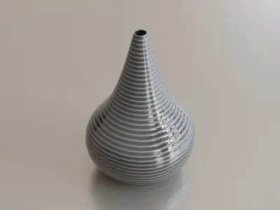 Earthenware jug 09 3D model