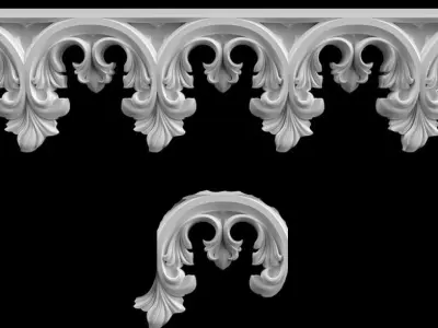 Decorative element 3D print model