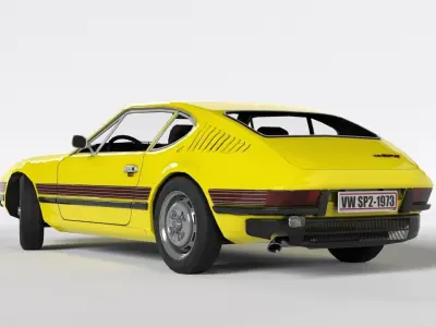 Volkswagen SP2 1973 Low-poly 3D model