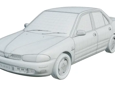 Proton Wira 3D model