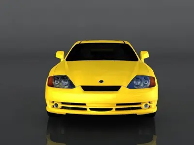 Hyundai Tuscani  Low-poly 3D model