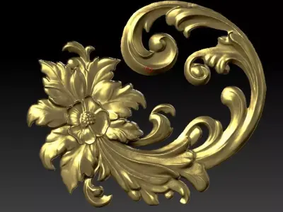flower wood 3D model