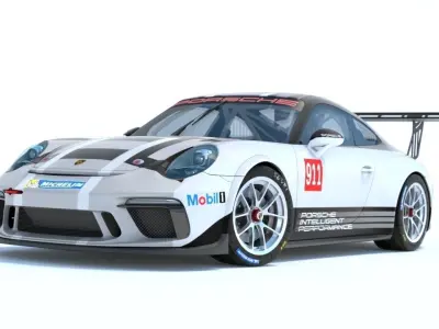 Porsche 911 Cup 2017 3D model