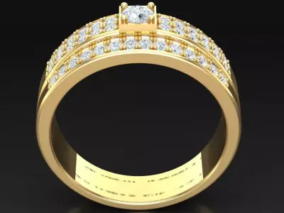 Luxury Men Rings Designs 5MR084 3D print model