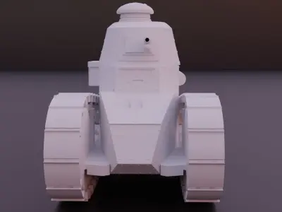 Renault Ft WW1 Tank Free 3D print model