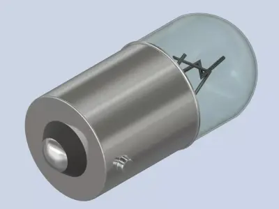 Light bulb R5W 24V - BA15s 3D model