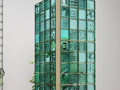 Glass bricks 3D model