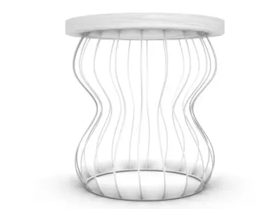 Marble Coffee Table Set Free 3D model