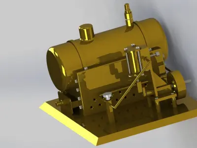 Steam engine  3D model