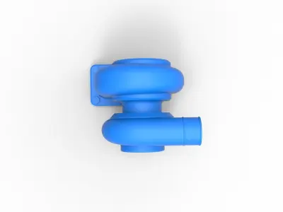 Turbocharger Scale 1 to 25 3D print model