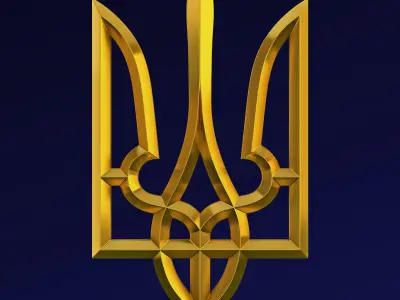 Ukraine State Emblem M 1 3D model