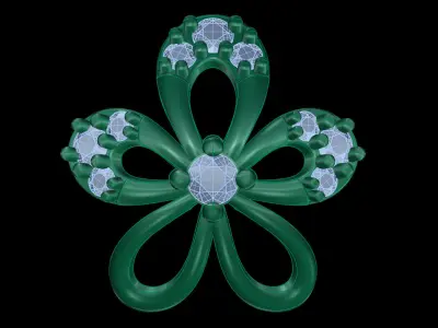 light weight Earring-DOC- B 1 3D print model