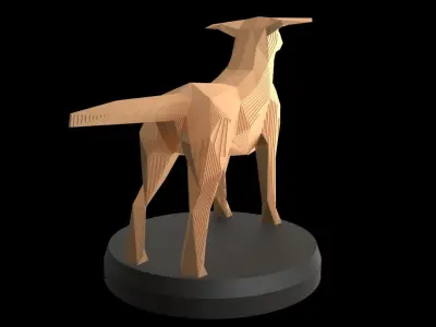 Parametric Smalltan Low-poly 3D model