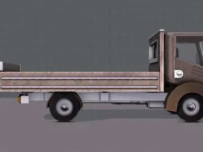 Truck Cartoon Low-poly 3D model