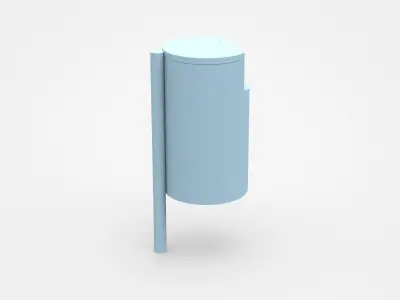 Fixable Trash Bin 3D model