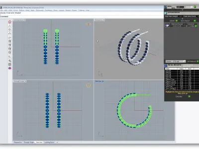 earrings 3D print model shop