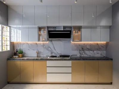 3BHK appartment 3D model