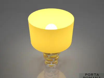 Porta Romana Blob lamp Amber 3D model