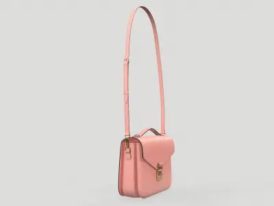 Louis Vuitton Pochette Metis Bag Monogram Rose Poudre Pink Low-poly 3D model