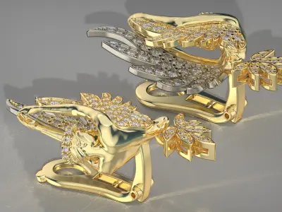 Magerit Earring 3D print model