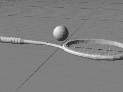 Sport Equipment - Squash 3D model
