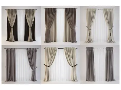 Curtains part 2 3D Model Collection