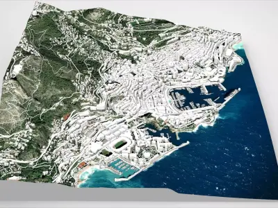Cityscape Monaco  3D model